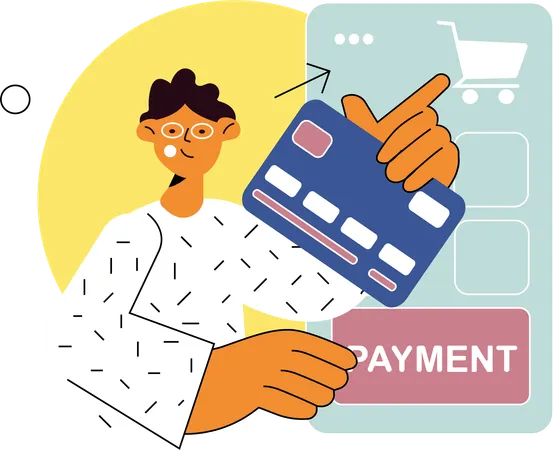 E Commerce Payment  Illustration
