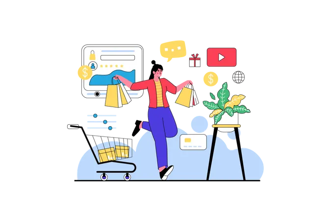 E-Commerce-Plattform  Illustration