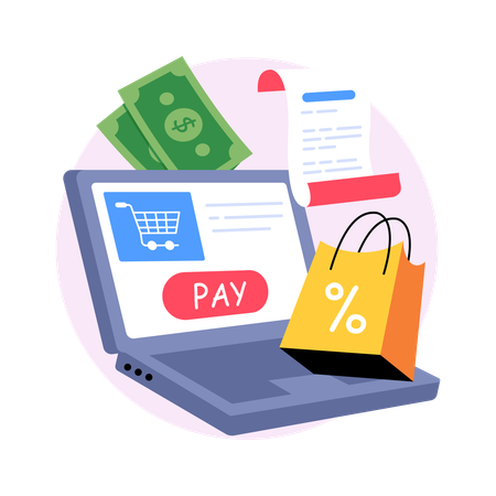 E-Commerce-Plattform  Illustration