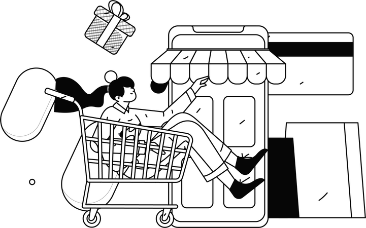 E Commerce Purchase  Illustration
