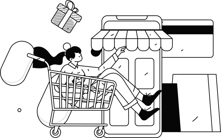 E Commerce Purchase  Illustration