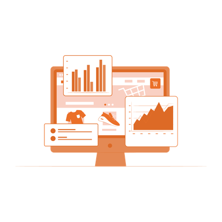 E-commerce Sales Analytics Dashboard  Illustration