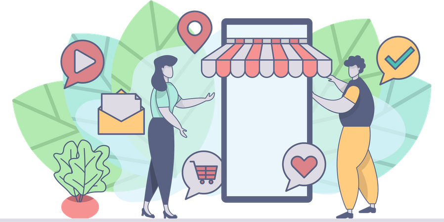 E-commerce app  Illustration