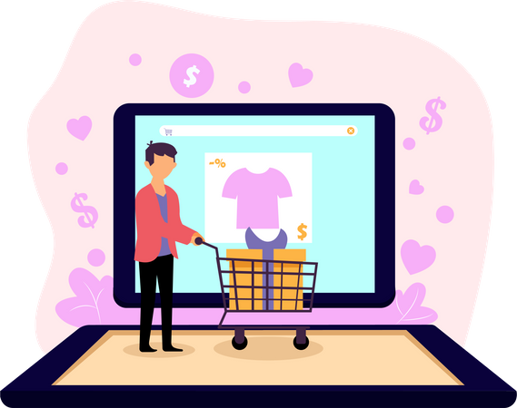 E-Commerce-Dienst  Illustration