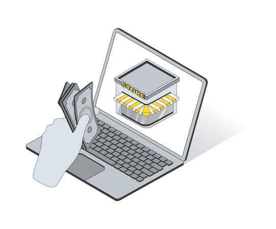 E commerce Site  Illustration