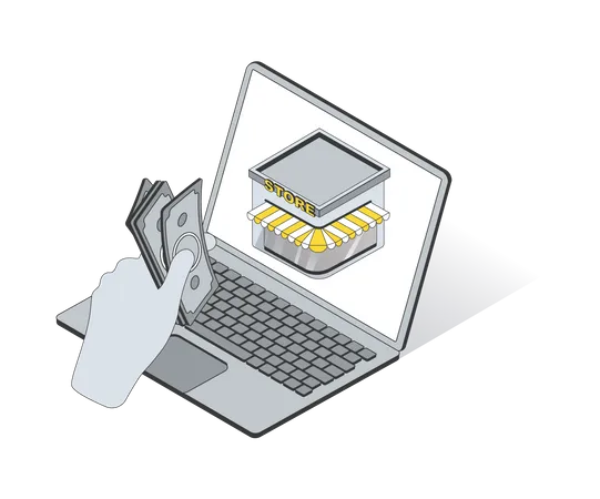 E commerce Site  Illustration