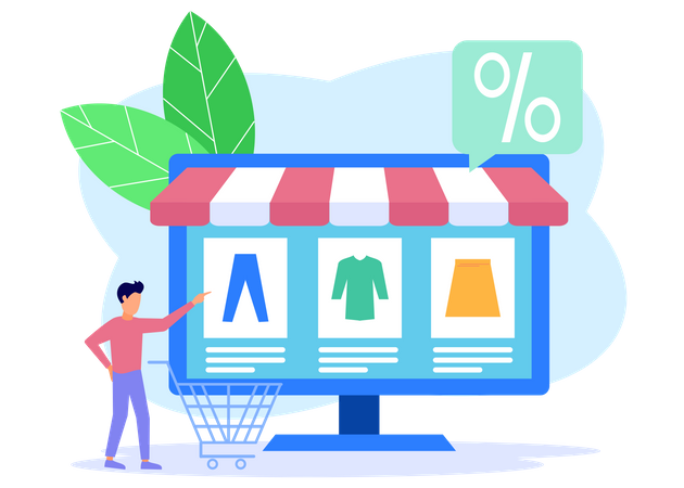 E-Commerce und Shopping 20  Illustration