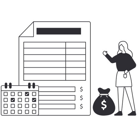 E-Invoice  Illustration