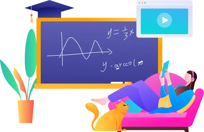 E-Learning  Illustration