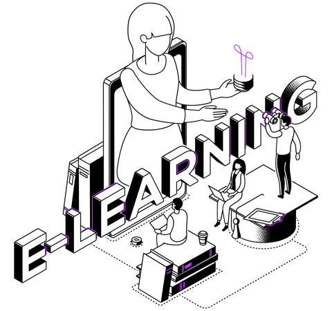 E-Learning Illustration