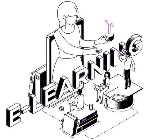 E-Learning  Illustration