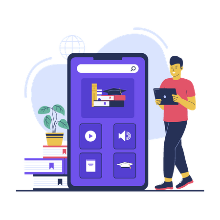 E-learning app  Illustration