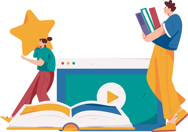 E Learning  Illustration