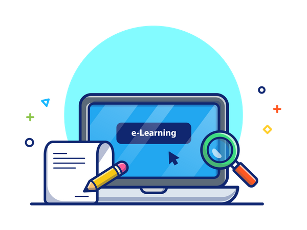 E-learning  Illustration