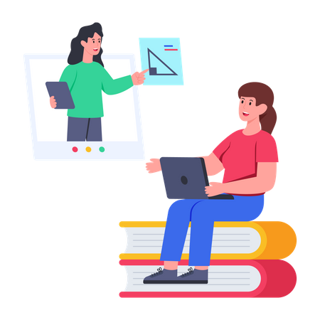 E Learning  Illustration