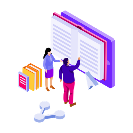 E Learning  Illustration