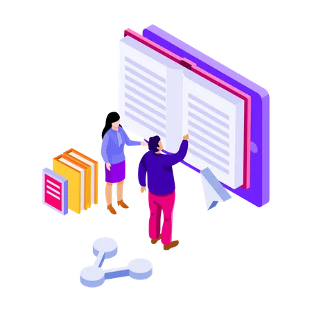 E Learning  Illustration