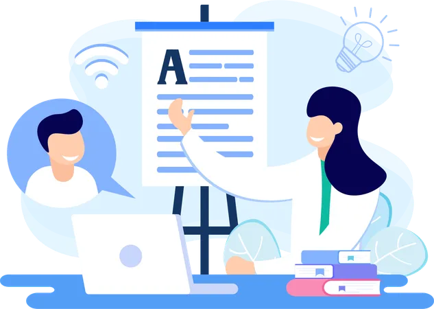 E-learning  Illustration