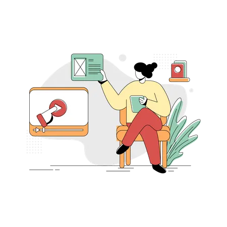 E-Learning  Illustration