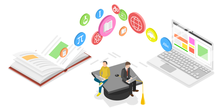 E-learning  Illustration