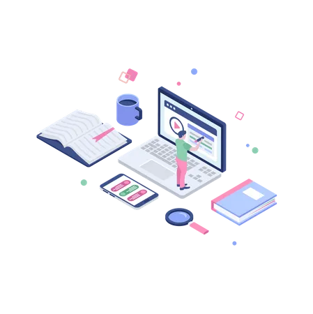 E-learning  Illustration