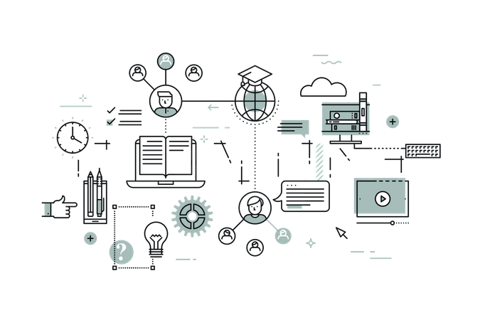 E learning  Illustration