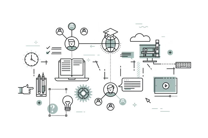 E learning  Illustration