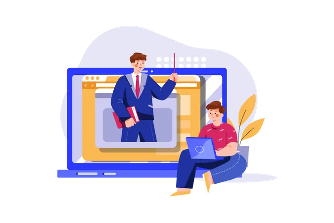 E-learning  Illustration