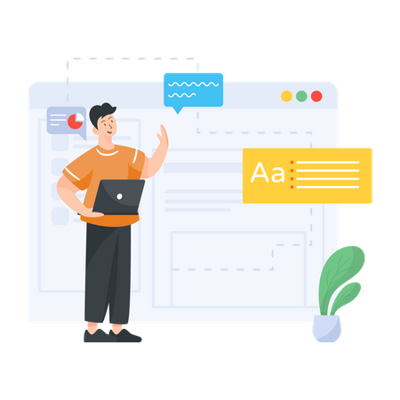 E learning  Illustration