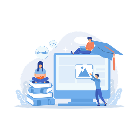 E-Learning  Ilustração