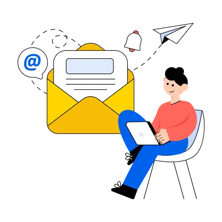 Email erhalten  Illustration