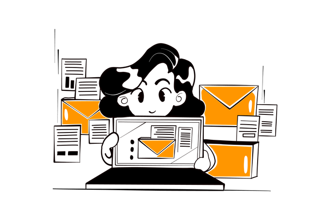 E-Mail Marketing  Illustration