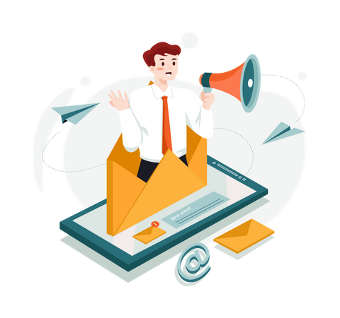 E-Mail Marketing  Illustration