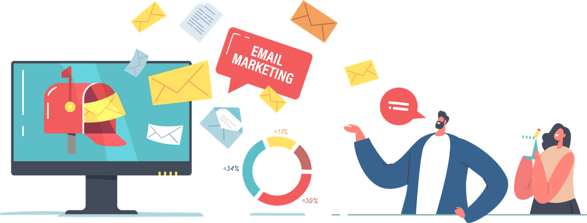 E-Mail Marketing  Illustration