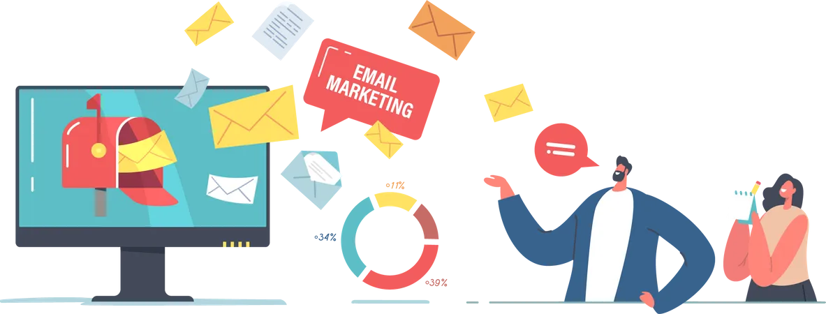 E-Mail Marketing  Illustration