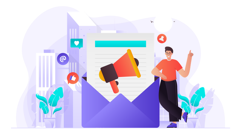 E-Mail Marketing  Illustration