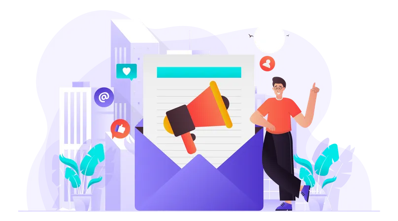 E-Mail Marketing  Illustration