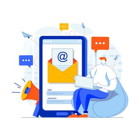 E-Mail Marketing  Illustration