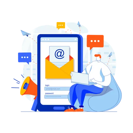 E-Mail Marketing  Illustration