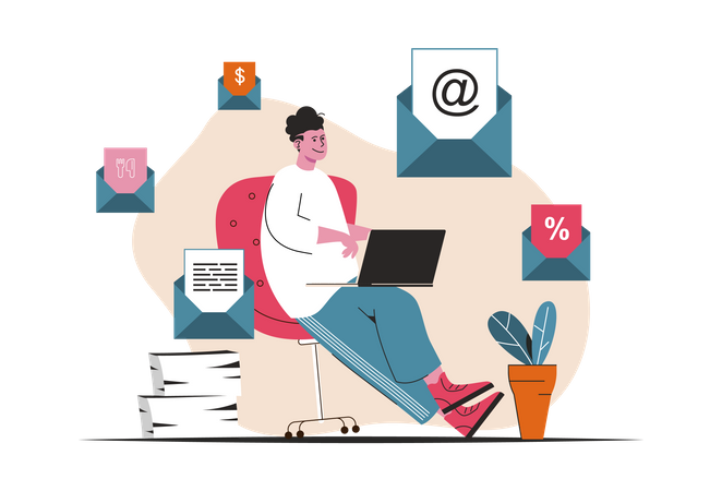 E-Mail Marketing  Illustration