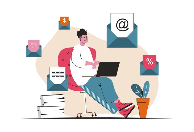 E-Mail Marketing  Illustration