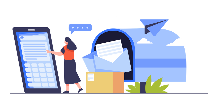 E-Mail Marketing  Illustration