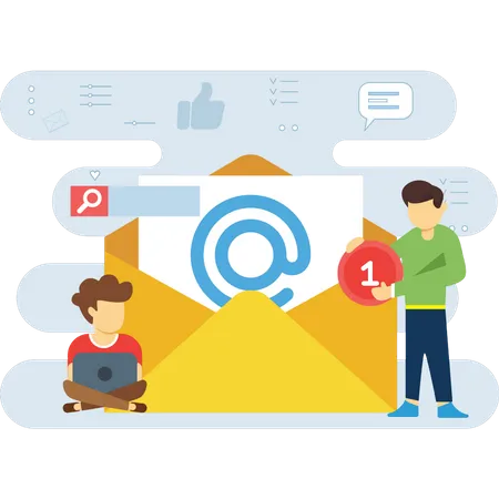 E-Mail Marketing  Illustration