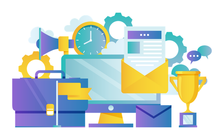 E-Mail Marketing  Illustration