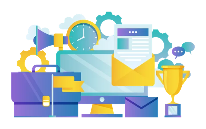 E-Mail Marketing  Illustration