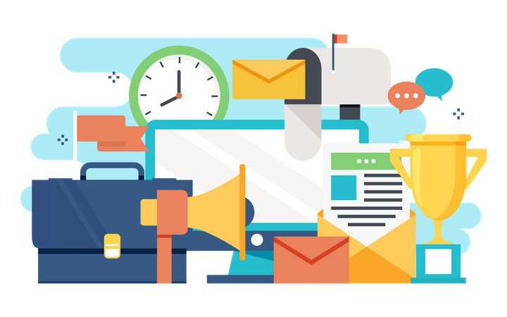 E-Mail Marketing  Illustration