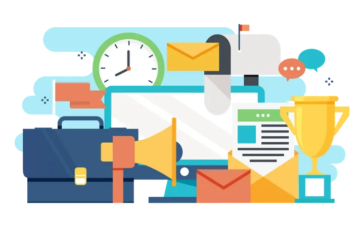 E-Mail Marketing  Illustration