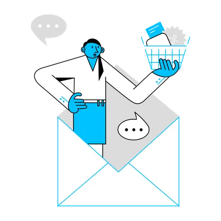 E-Mail Marketing  Illustration