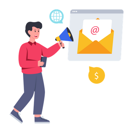 E-Mail Marketing  Illustration