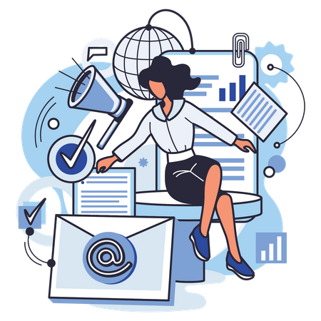 E-Mail Marketing  Illustration